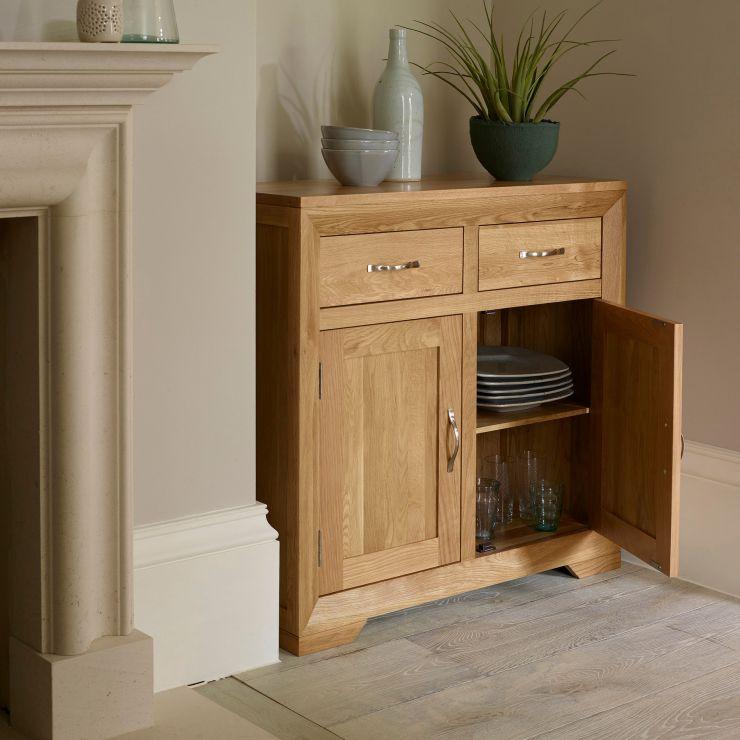 Chamfer Solid Oak Small Sideboard - Image 4
