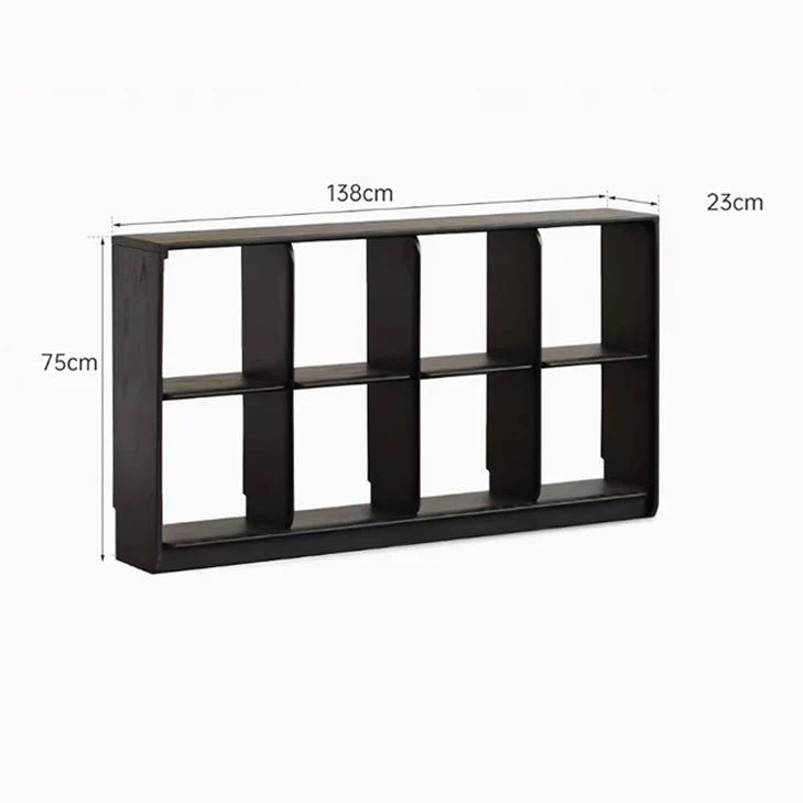 Charcoal Natural Solid Oak Modular Wall Shelves - Image 13