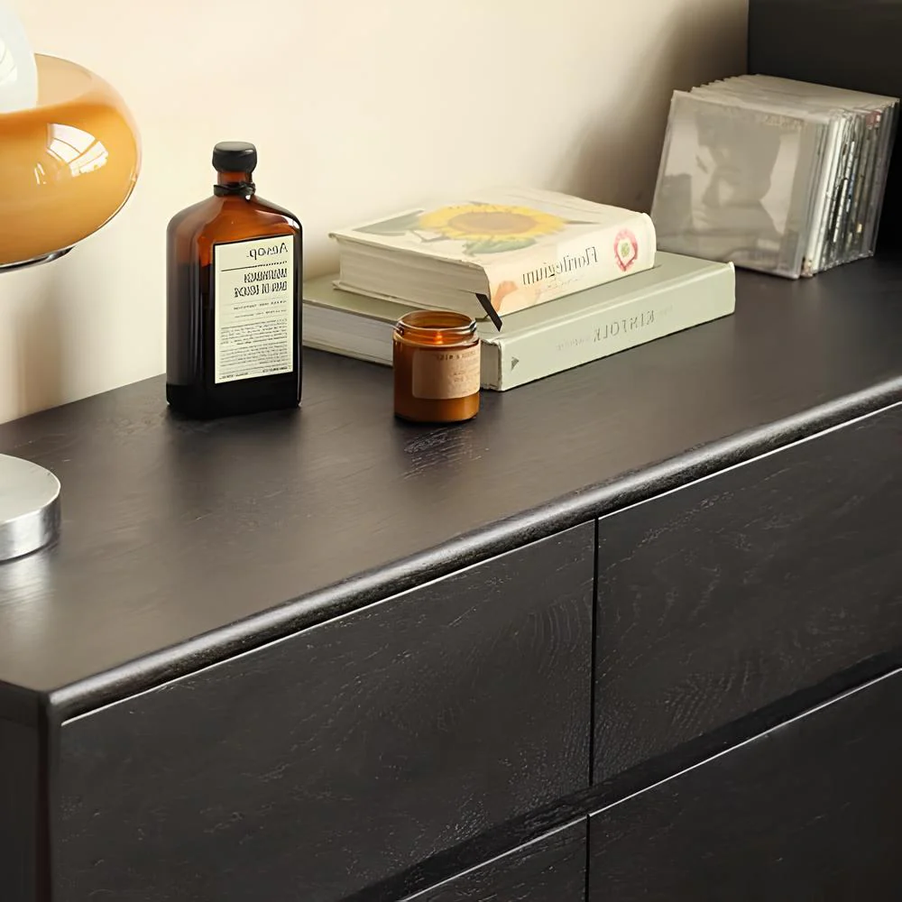 Charcoal Solid Oak Chest of 9 Drawers - Image 7