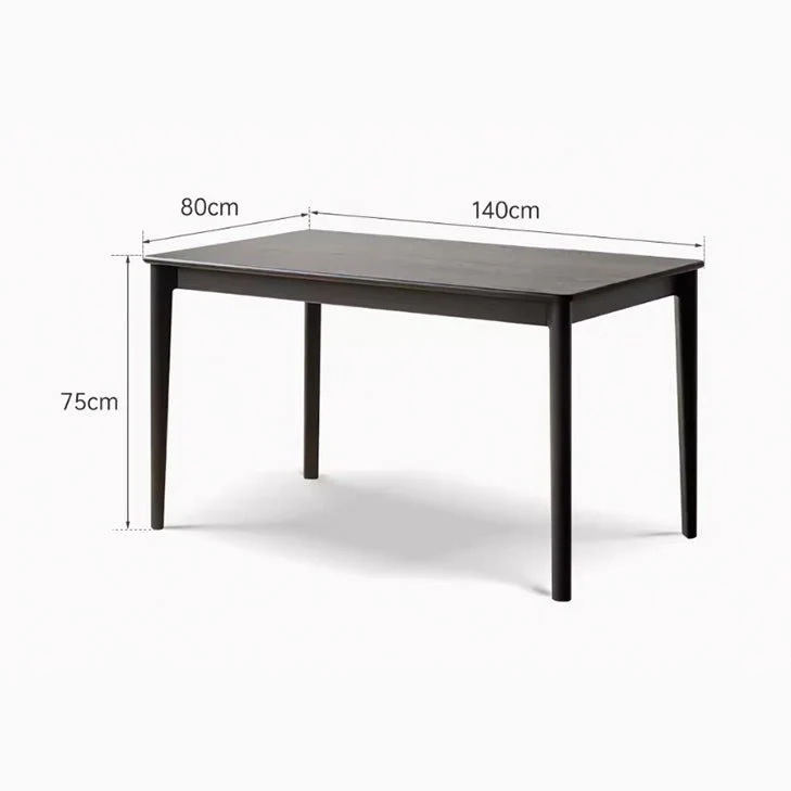 Charcoal Solid Oak Dining Table - Image 10