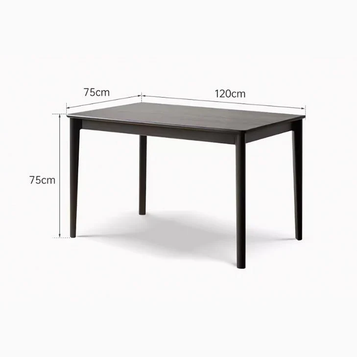Charcoal Solid Oak Dining Table - Image 9