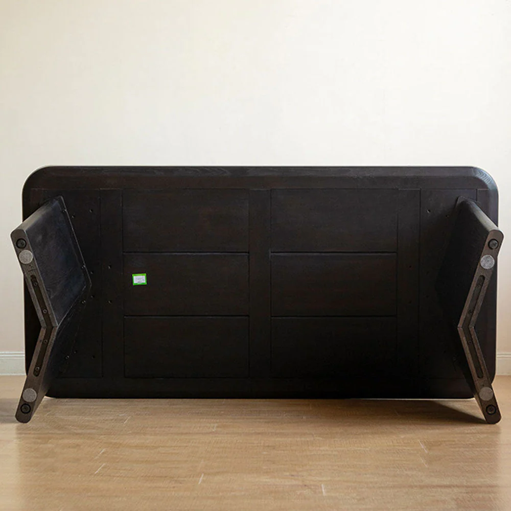 Charcoal Solid Oak Dining Table with Ceramic Top - Image 8