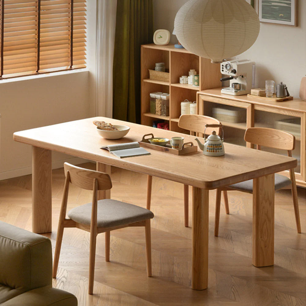 Cholet Natural Solid Oak Dining Table