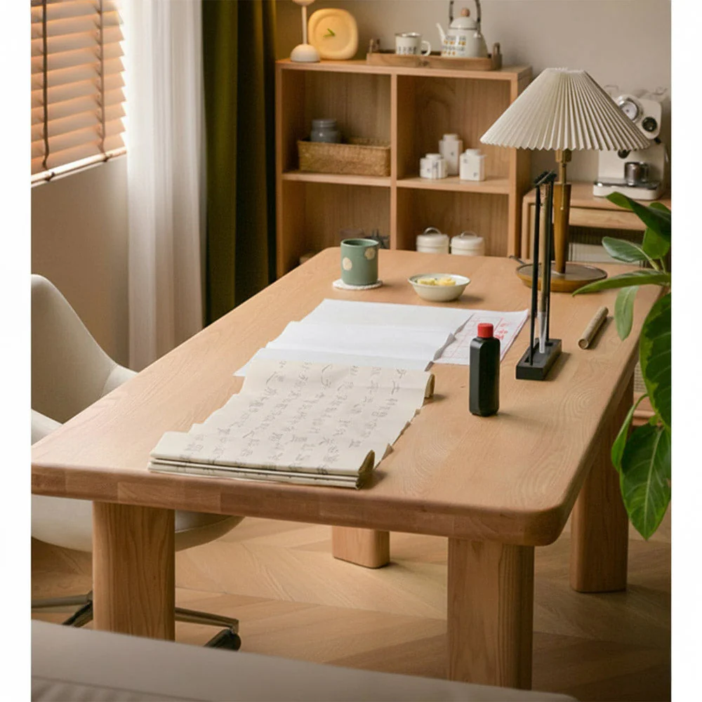 Cholet Natural Solid Oak Dining Table - Image 2