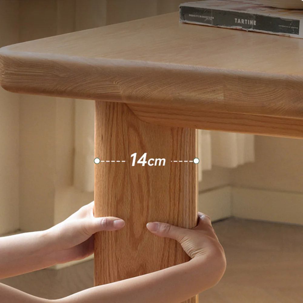 Cholet Natural Solid Oak Dining Table - Image 5