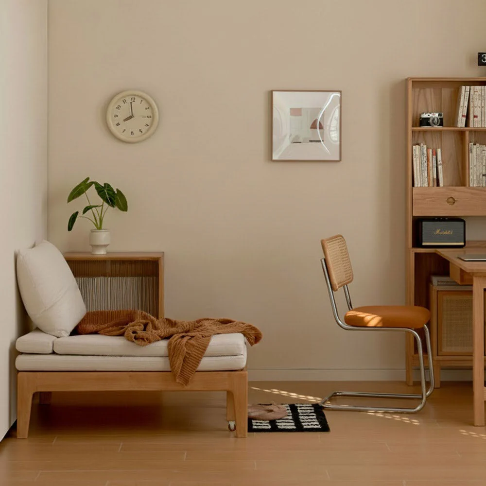 Clichy Natural Solid Rubber Wood Sofa Bed - Image 3
