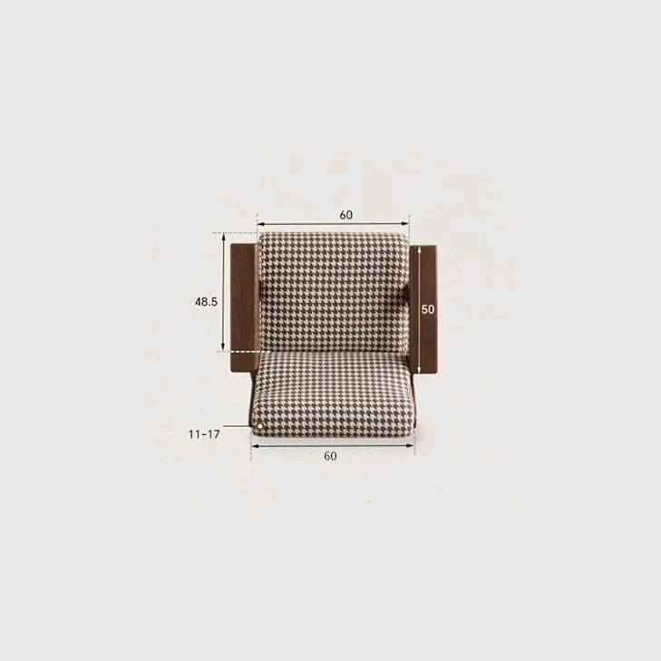 Colorado Houndstooth Fabric Leisure Armchair - Image 6