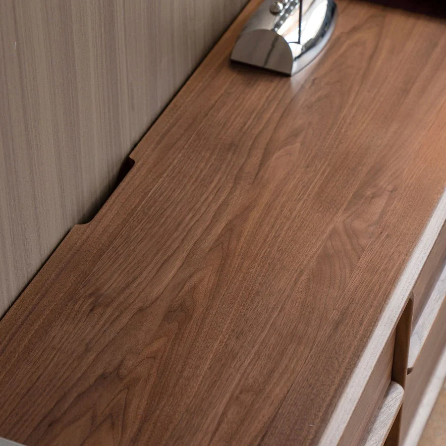 Crawley Solid Walnut Floor Standing Entertainment Unit - Image 5
