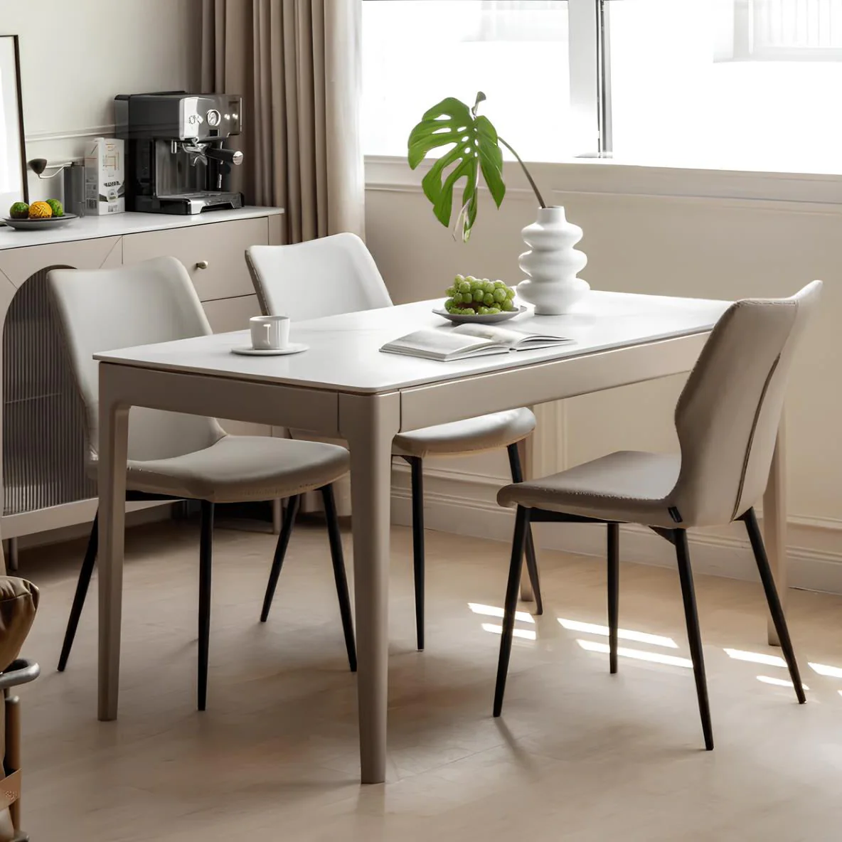 Daejeon Tulip Poplar Painted Dining Table - Image 2
