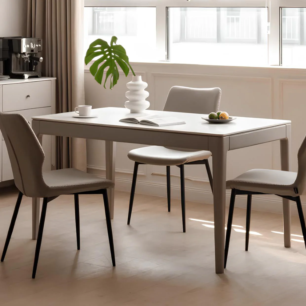 Daejeon Tulip Poplar Painted Dining Table - Image 3