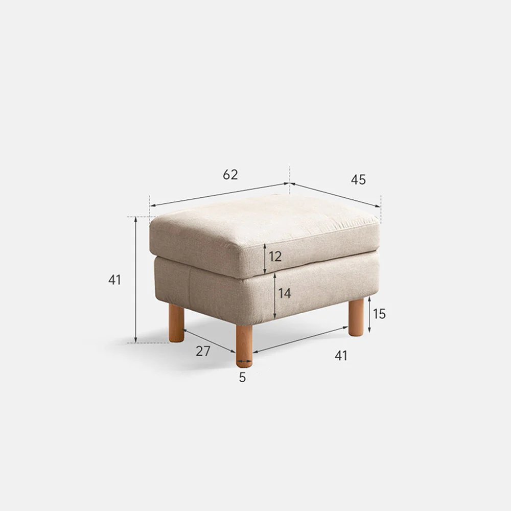 Delia Fabric Ottoman - Image 10