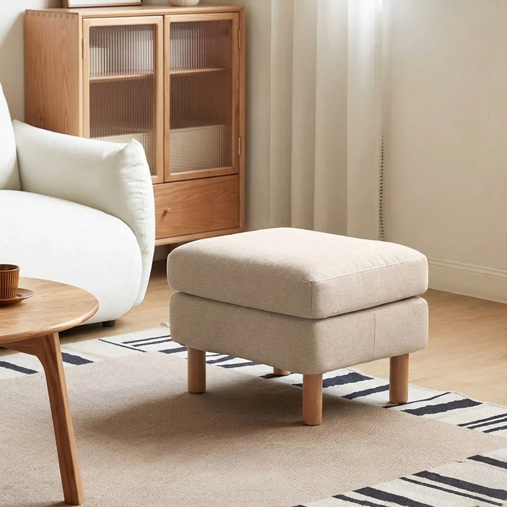 Delia Fabric Ottoman - Image 2