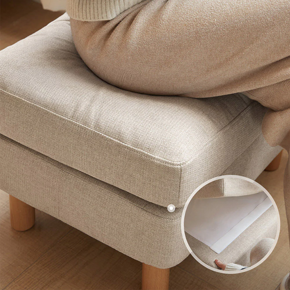 Delia Fabric Ottoman - Image 4