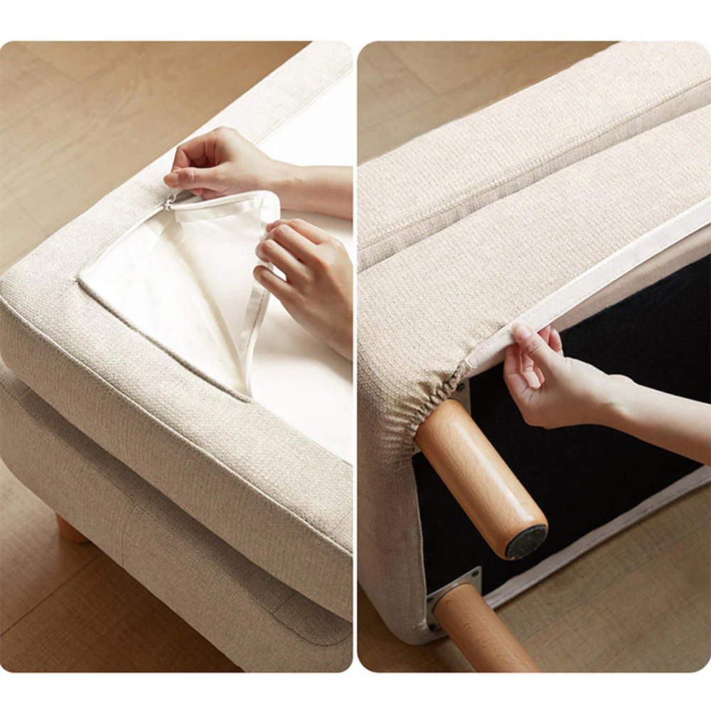 Delia Fabric Ottoman - Image 6