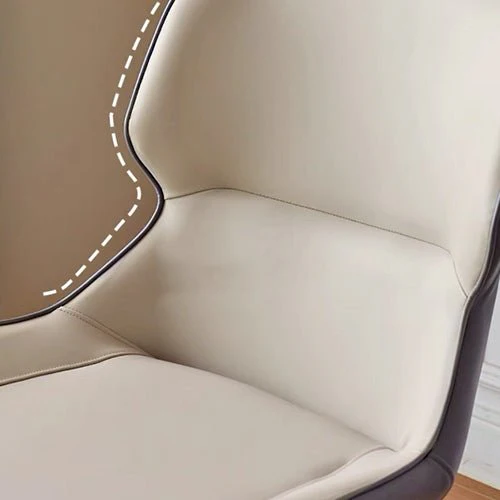 Eden Design Luxe Faux Leather Dining Chair - Image 4