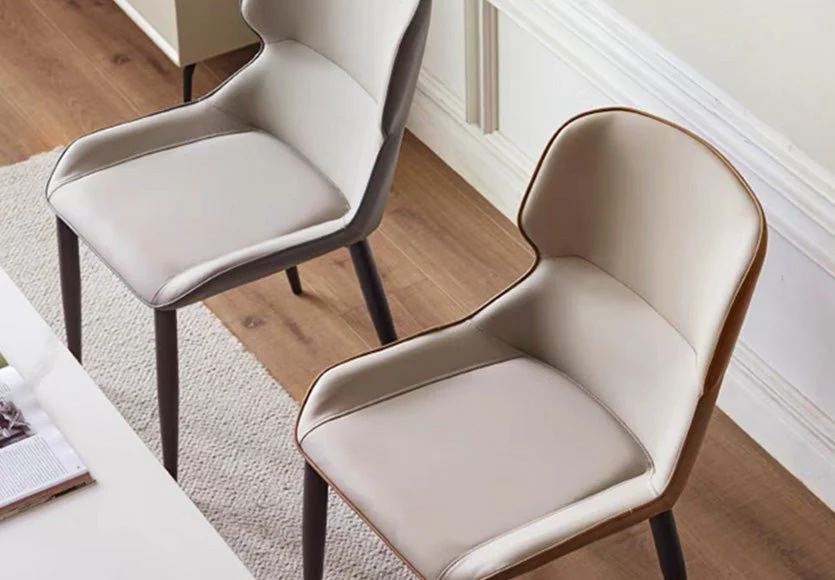 Eden Design Luxe Faux Leather Dining Chair - Image 7