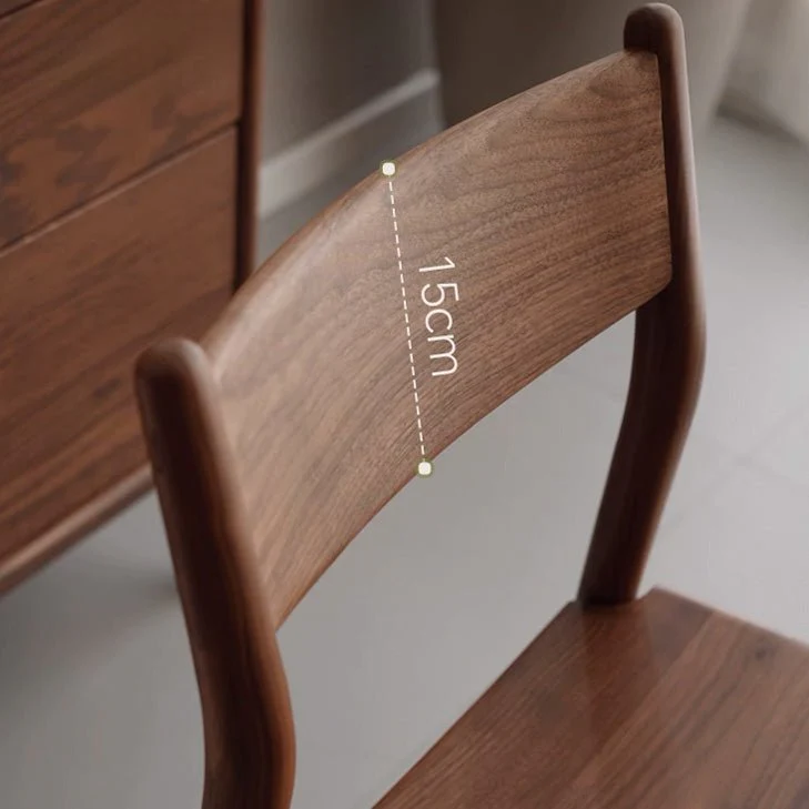 Elze Natural Solid Walnut Dining Chair - Image 6
