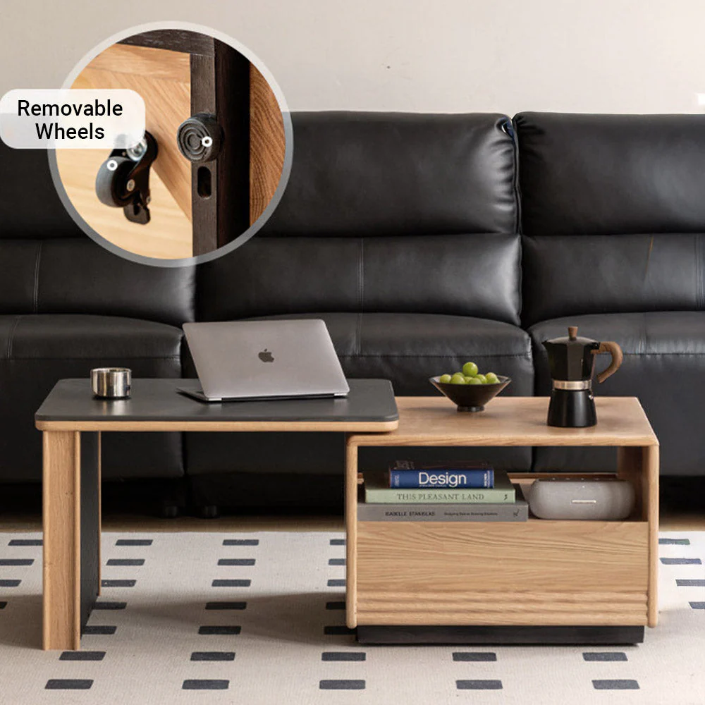 Empoli Natural Solid Ash Coffee Table Set - Image 2