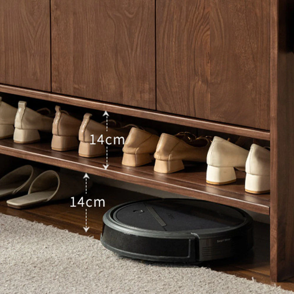 Enna Natural Solid Walnut Shoe Cabinet - Image 11