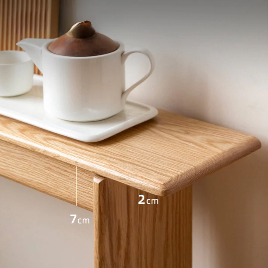 Ensta Solid Oak Console Table - Image 10