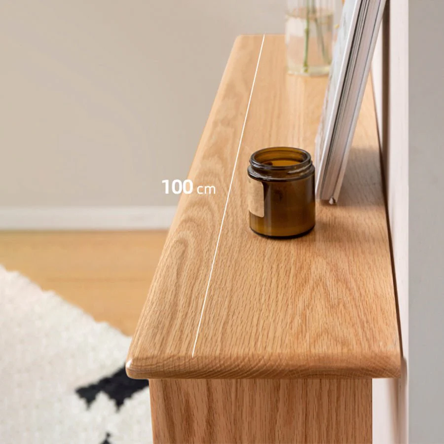 Ensta Solid Oak Console Table - Image 9