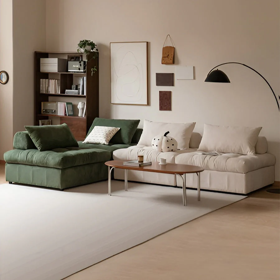 Flexi Modular Pure Comfort Plush Corduroy Sofa