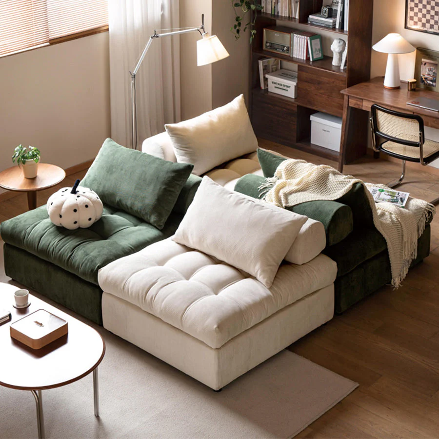 Flexi Modular Pure Comfort Plush Corduroy Sofa - Image 4
