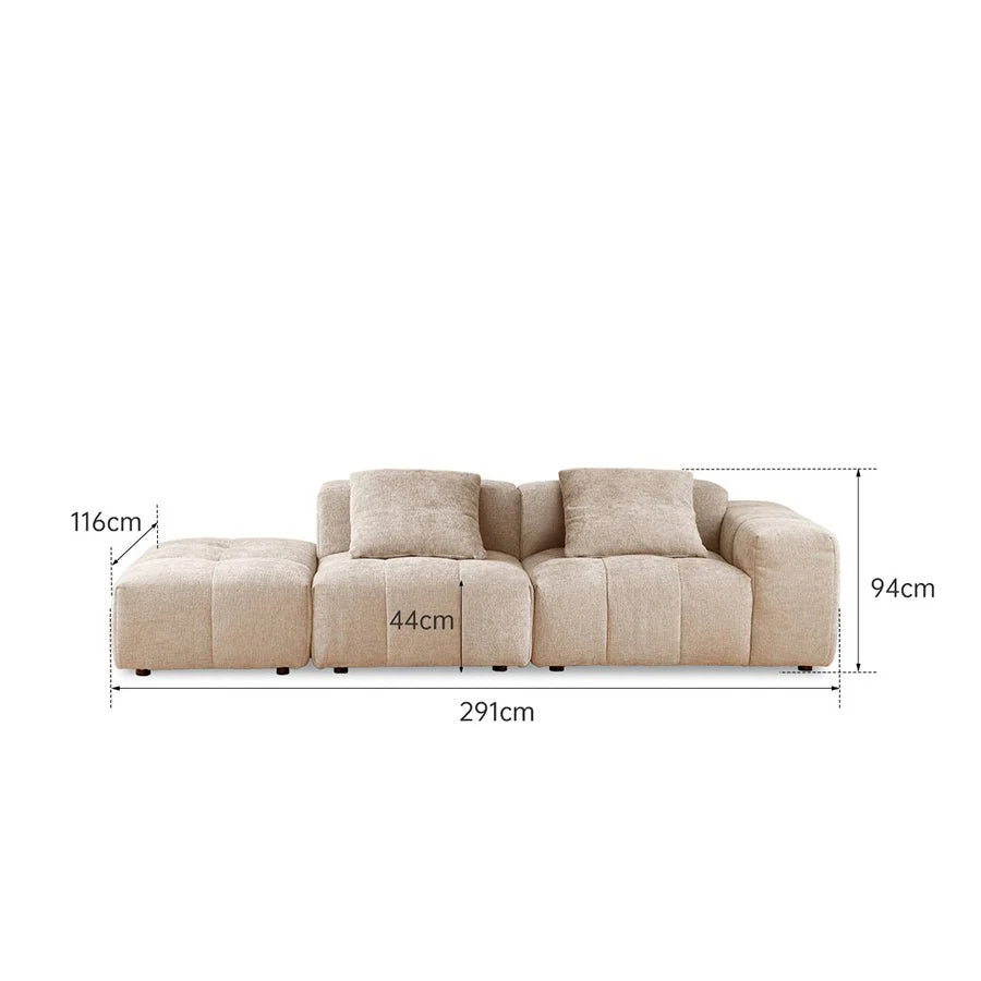 Foresto Modular Chenille Sofa - Image 7