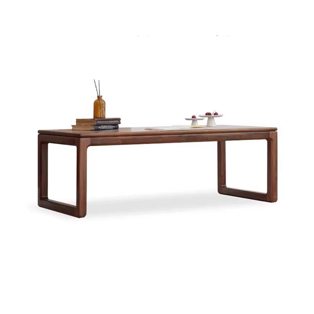 Formello Natural Solid Walnut Coffee Table - Image 11