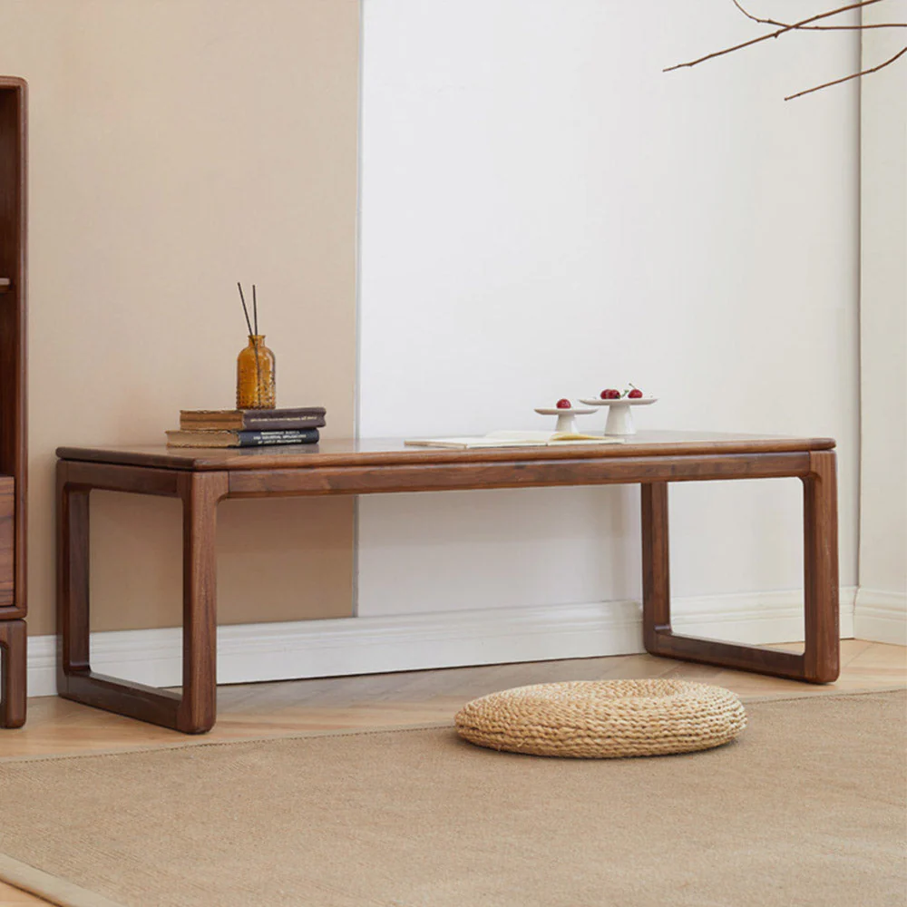 Formello Natural Solid Walnut Coffee Table - Image 3