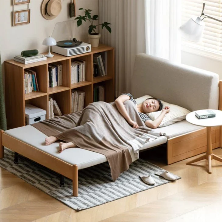 Futtsu Natural Solid Beech Sofa Bed - Image 6