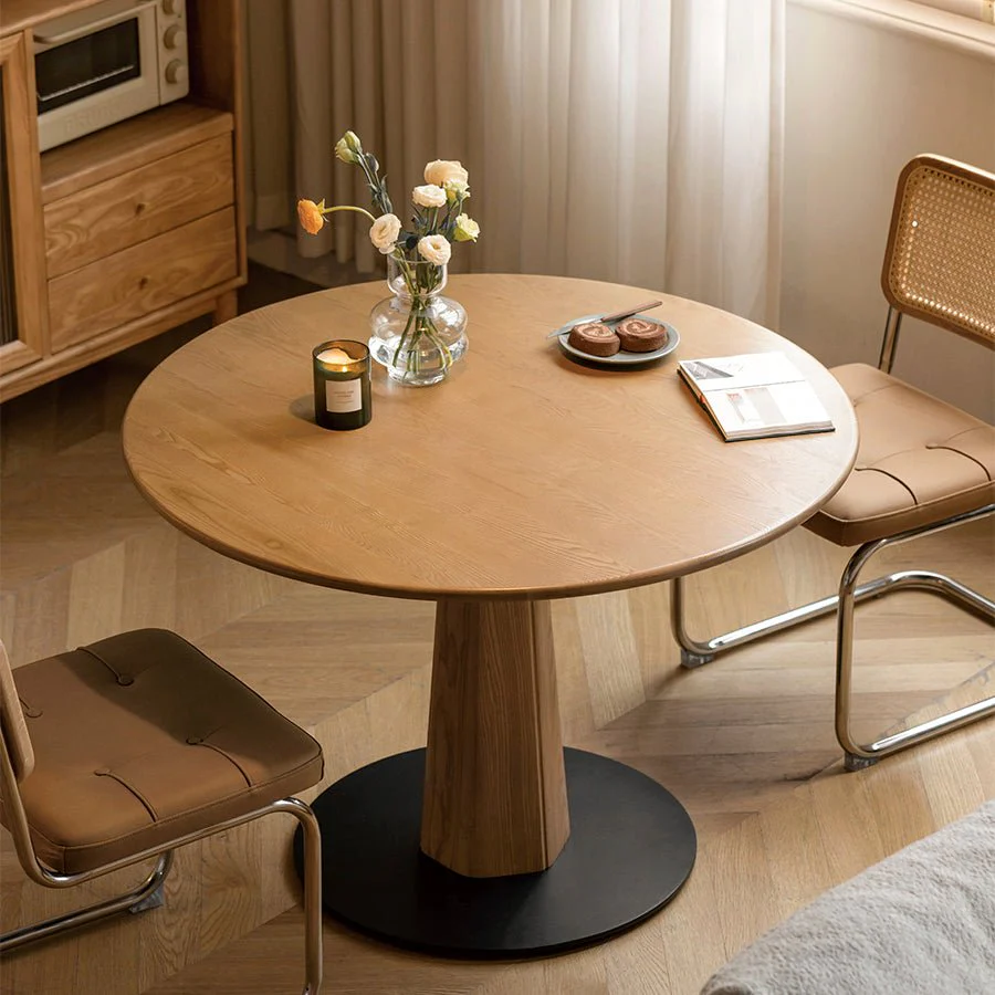 Garwood Natural Solid Ash Round Dining Table