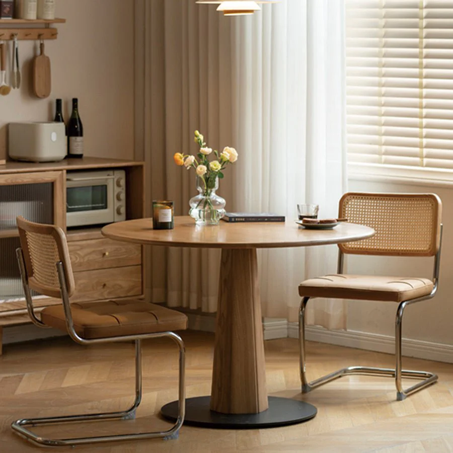 Garwood Natural Solid Ash Round Dining Table - Image 2