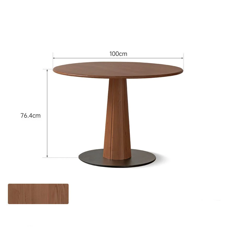 Garwood Natural Solid Ash Round Dining Table - Image 5