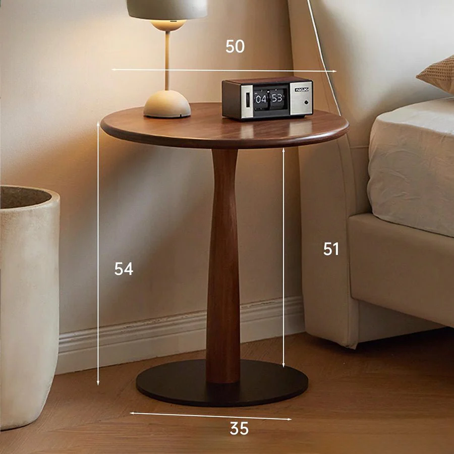 Garwood Solid Hardwood Round Side Table - Image 10