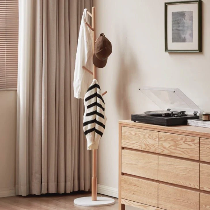 Geilo Natural Solid Wood Hallway Coat Rack - Image 2