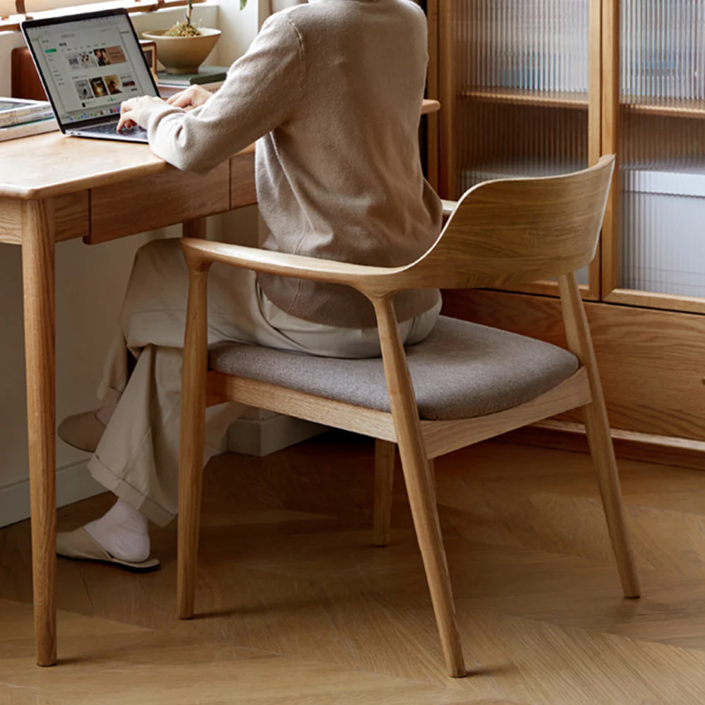 Graz Natural Solid Ash Dining Chair - Image 2