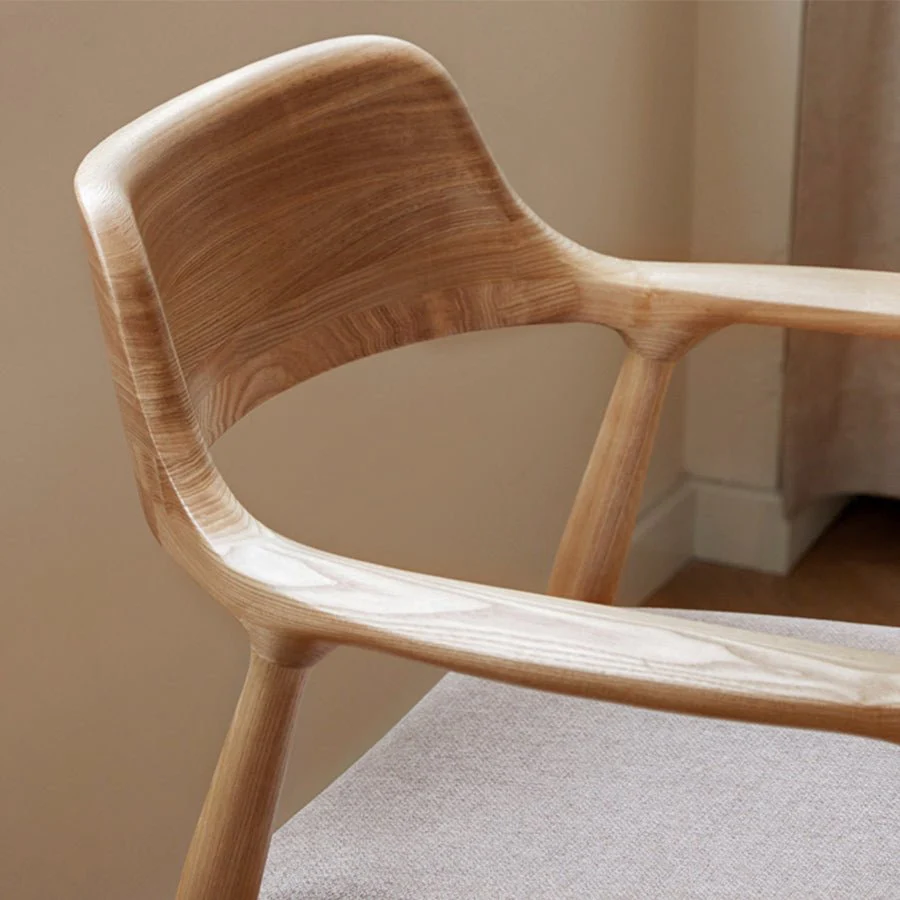 Graz Natural Solid Ash Dining Chair - Image 4