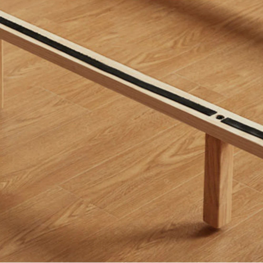 Hamburg Natural Solid Rubber Wood Bed Frame - Image 10
