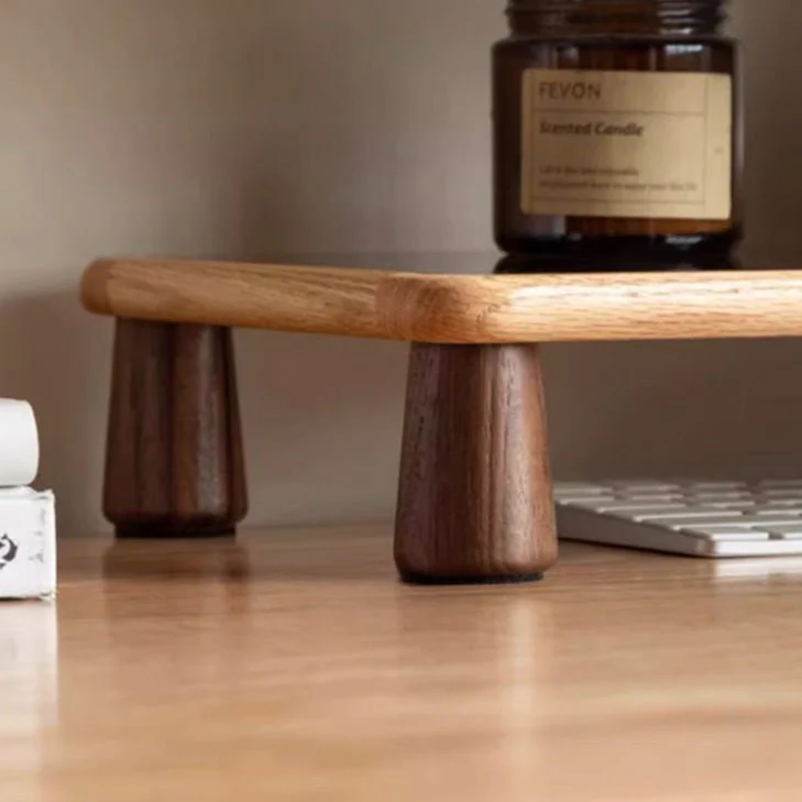 Hanko Solid Oak Desk Monitor Shelve - Image 5