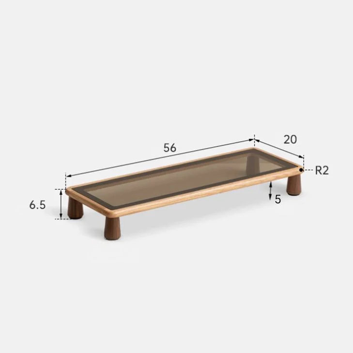 Hanko Solid Oak Desk Monitor Shelve - Image 6