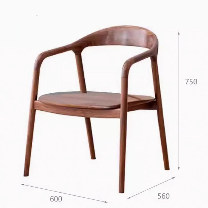 Hanson Solid Walnut Dining Chair - Image 8