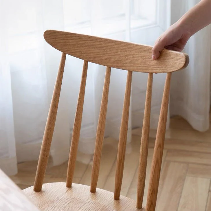 Hasjo Natural Solid Oak Dining Chair - Image 4