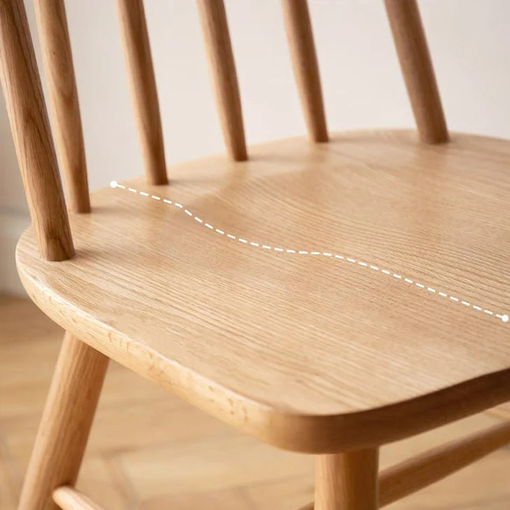 Hasjo Natural Solid Oak Dining Chair - Image 5