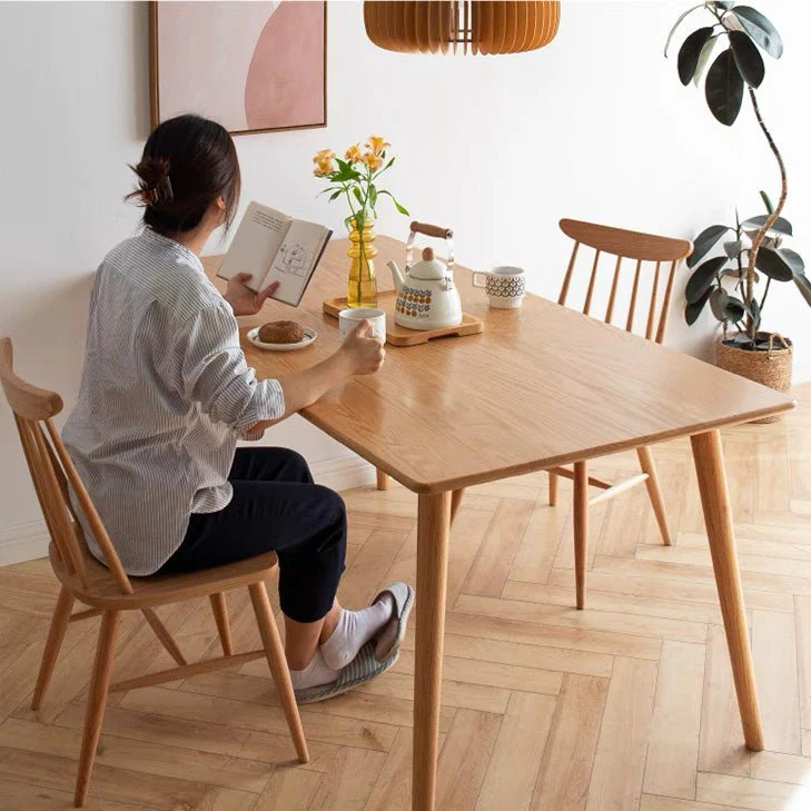 Hasjo Natural Solid Oak Dining Chair - Image 6