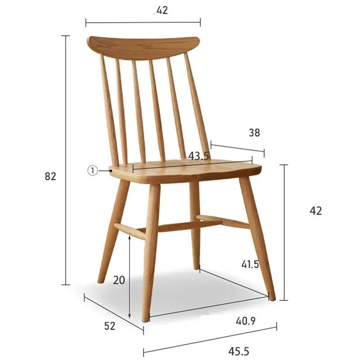 Hasjo Natural Solid Oak Dining Chair - Image 7