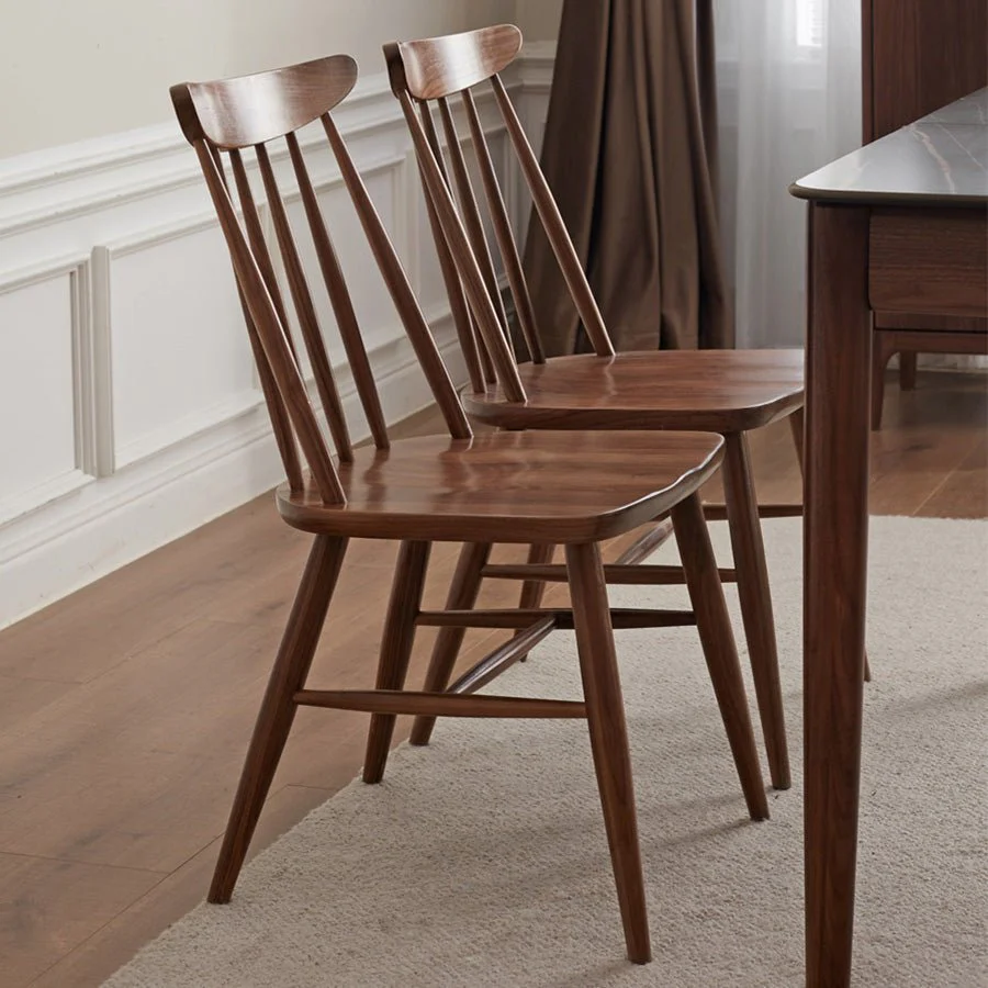 Hasjo Natural Solid Walnut Dining Chair - Image 2