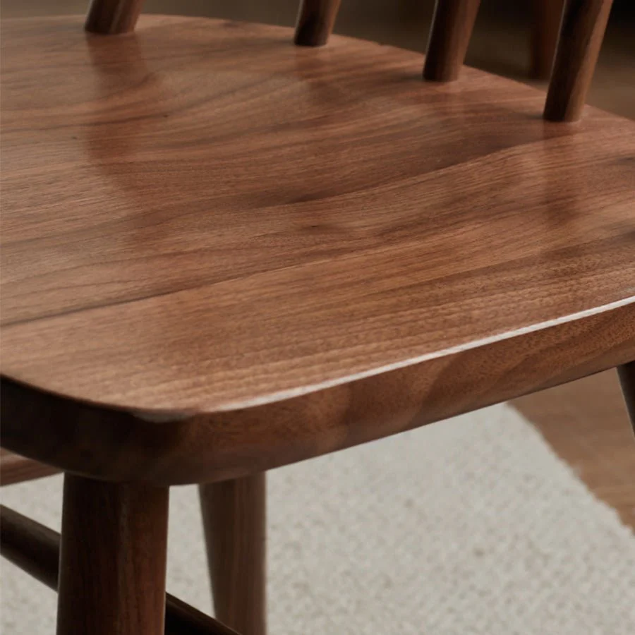 Hasjo Natural Solid Walnut Dining Chair - Image 7