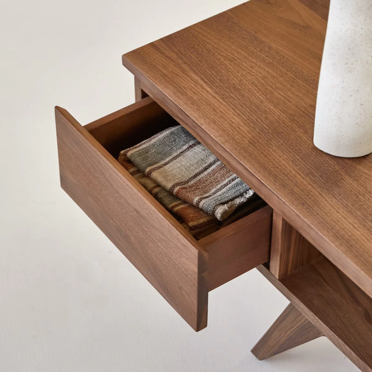 Hessen Natural Solid Walnut Entertainment Unit - Image 3