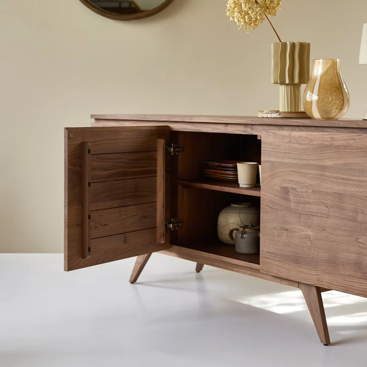 Hessen Natural Solid Walnut Large Sideboard - Image 3